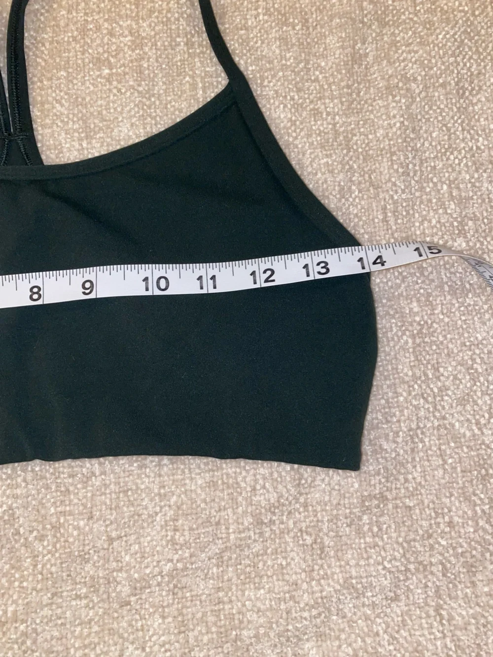 Vuori AllTheFeels Bra Black Strappy Racerback Sports Bra Size M